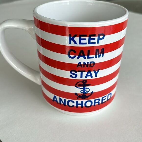 Keep Calm and Stay Anchored Sailing Coffee Mug Cup Room Creative Nautical - Picture 4 of 8